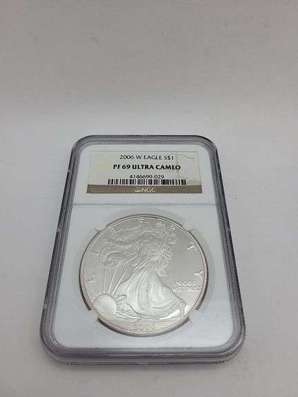 2006 W Eagle S $1 PF69 ULTRA CAMEO SILVER DOLLAR image