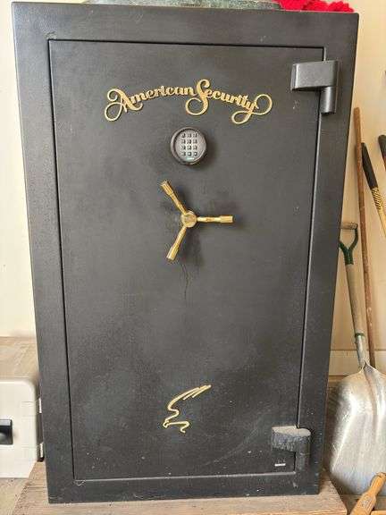 American Security Safe Approx 5’x3’ 34 Firearm Capacity. Have Combo