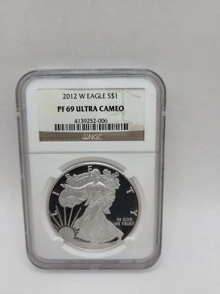 2012 W Eagle S$1 PF69 ULTRA CAMEO walking liberty image