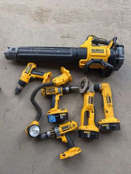 Dewalt power tool lot, no battery charger