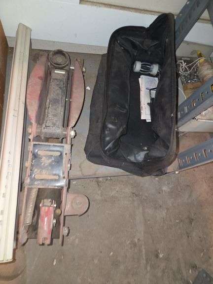 All Contents on Shelf Jig Saw, Hand Planet, Clamps, Floor Jack, Etc ( Shelf not Included)