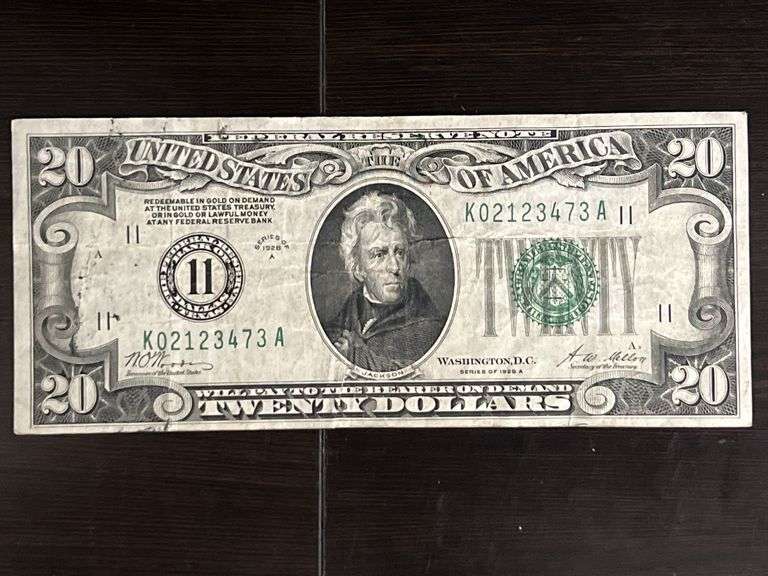 1928 Twenty Dollar. Note image