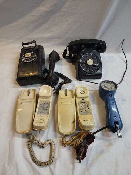 Vintage rotary & push button phones image