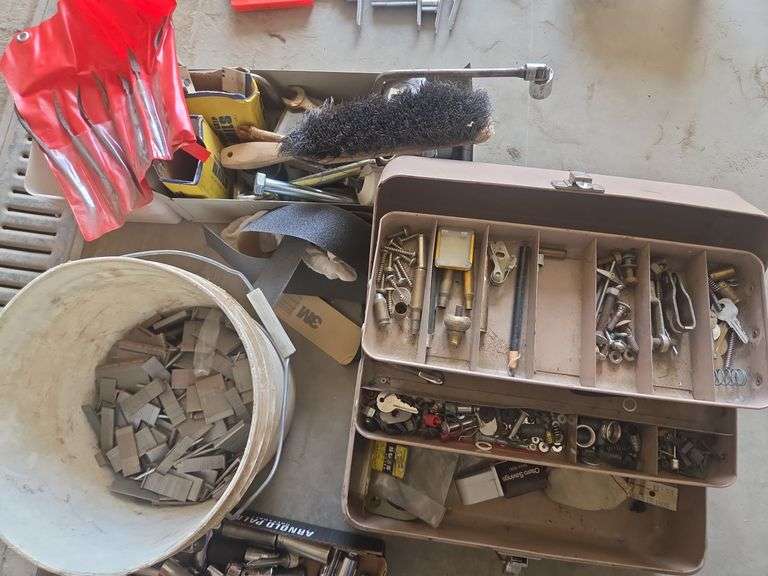 Lot w/ Tool Box & Contents Etc