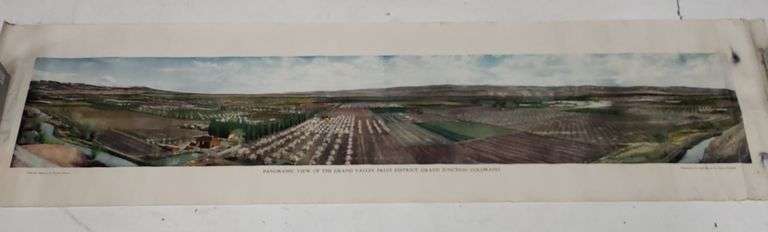 1908 Panoramic View of Grand Valley, Colorado Print by T.C. McClure image