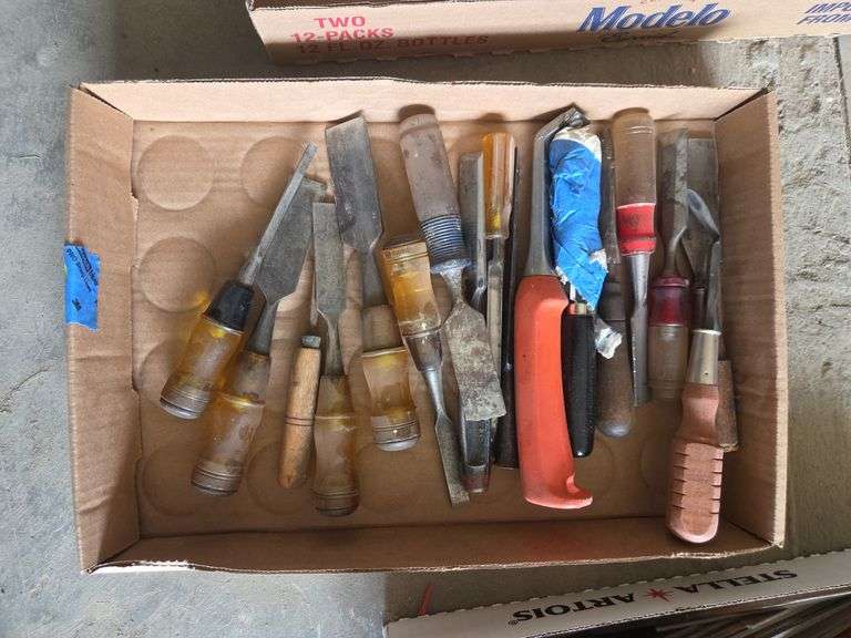Flat of Wood working Chisels
