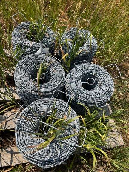 Five Rolls Of New Barbed Wire