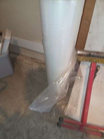 Roll of Plastic Wrapping & Roller