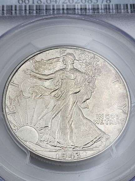 1943 walking liberty half dollar PCGS MS64 50C image