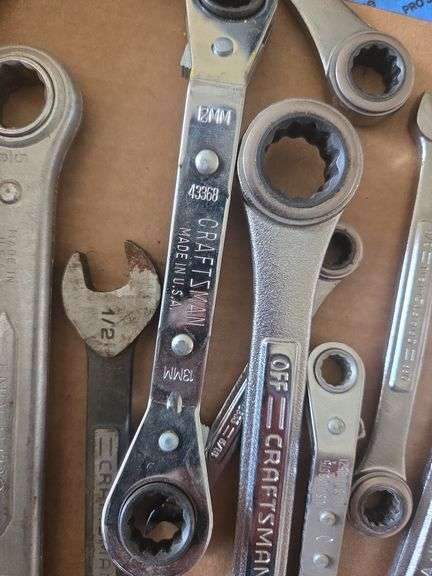 Flat of Various Gear Wrenches