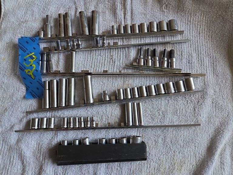 7 Incomplete Socket Sets Craftsman Standard & Metric, Husky Hex, Etc