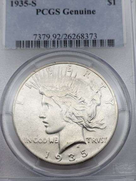 1935-S Peace dollar PCGS GENUINE image