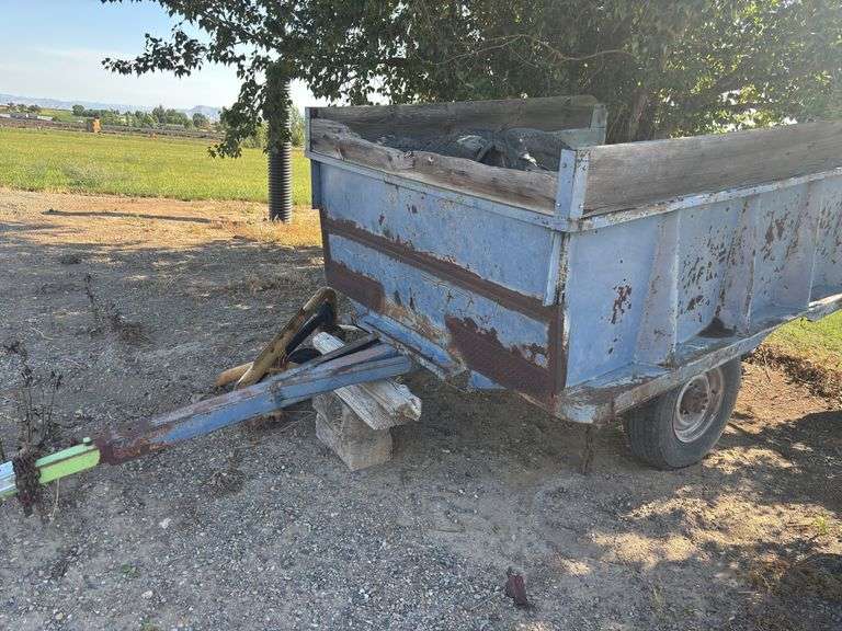 Home Made Dump Trailer, Approx 9’. Tires Not Included image