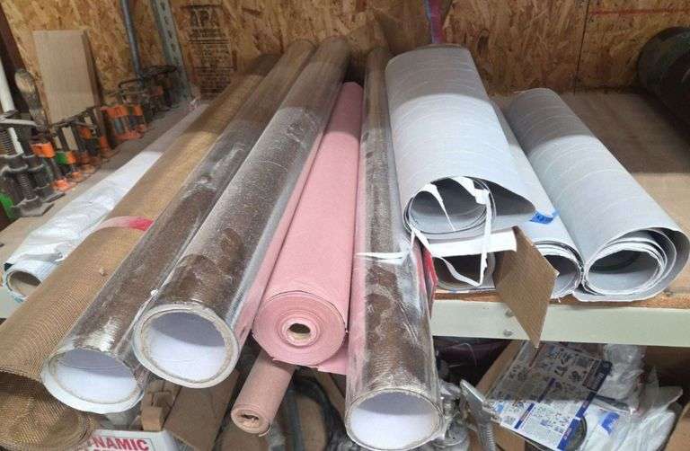 Assorted Rolls of Industrial Material