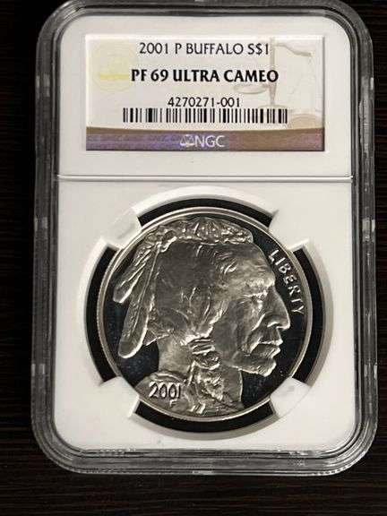2001 P Buffalo One Dollar PF 69 Ultra Cameo image