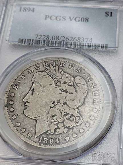 1894 Morgan silver dollar PCGS VH08 image