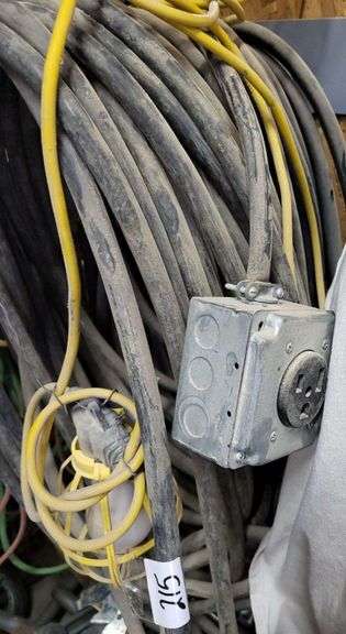 Extension cord, safety lights