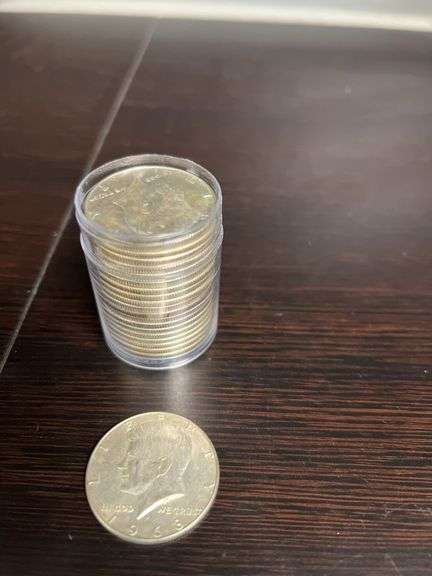 Roll of 20 Kennedy Half’s 1965-1969 40% Silver image