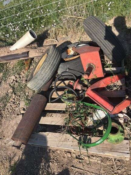 Pallet Of Part, Metal And Tires image