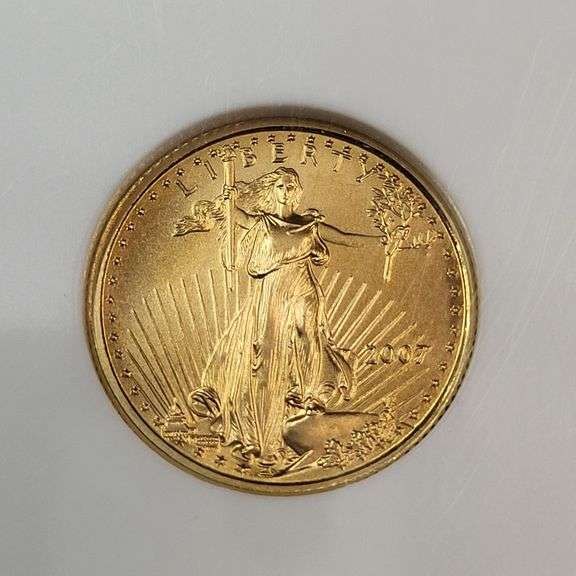 2007 Eagle G$5 MS69 gold coin image