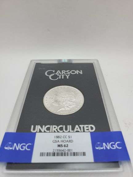 1882 CC $1 GSA HOARD MS62 image