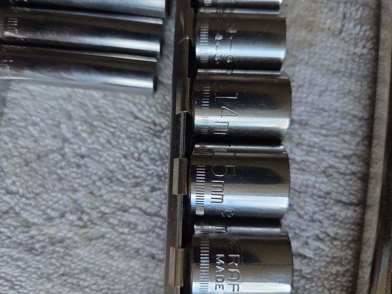 7 Incomplete Socket Sets Craftsman Standard & Metric, Husky Hex, Etc