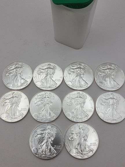 10 2011 Walking Liberty Dollars UNC image