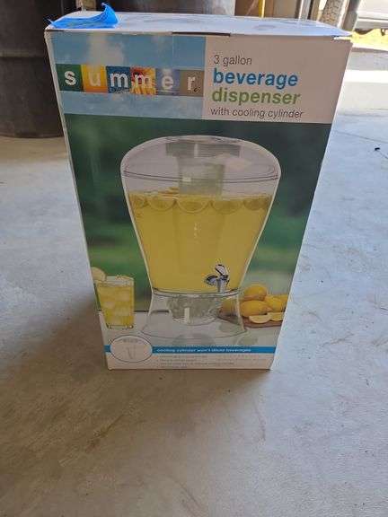 3 Gallon Beverage Dispenser w/ Cooling Cylinder