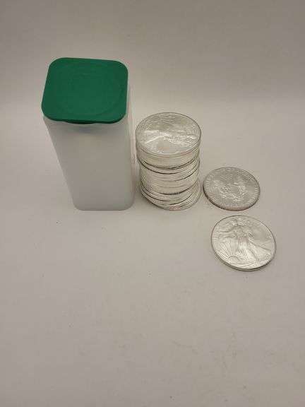 2010 American silver eagle 20 coins .999 UNC image
