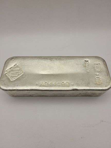 Vintage Silver bar 109.7 oz image