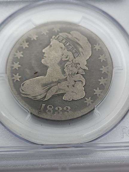 1833 USA Capped busy half dollar 50C PCGS G04 image