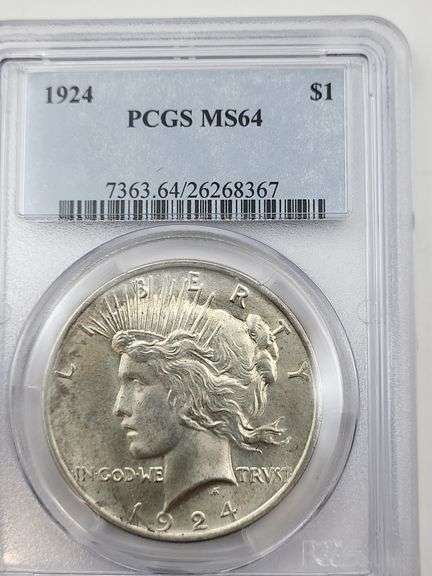 1924 USA Peace dollar PCGS MS64 image