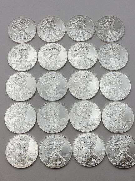 20 2011 Walking Liberty Dollars UNC image