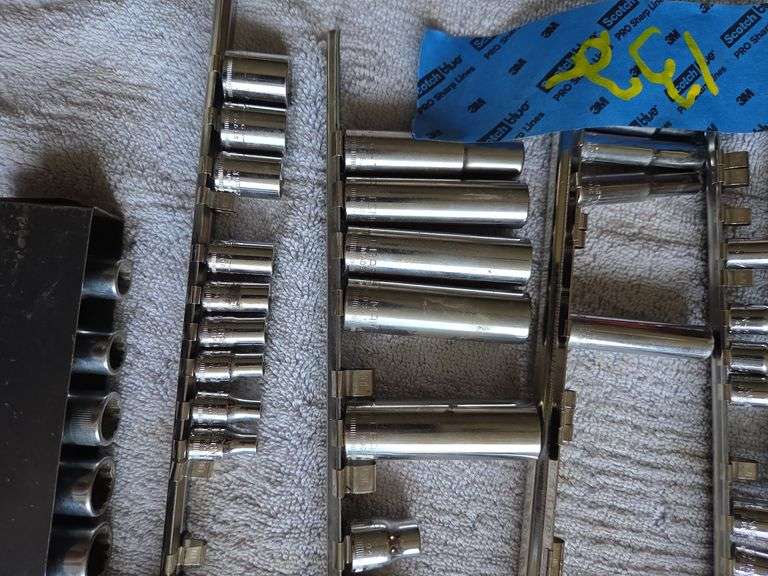 7 Incomplete Socket Sets Craftsman Standard & Metric, Husky Hex, Etc