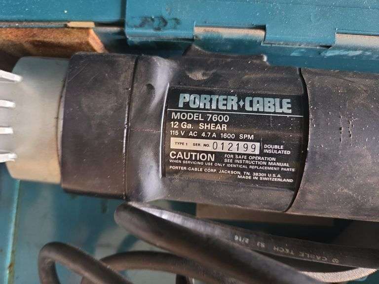 Porter Cable 12ga Shear Model 7600