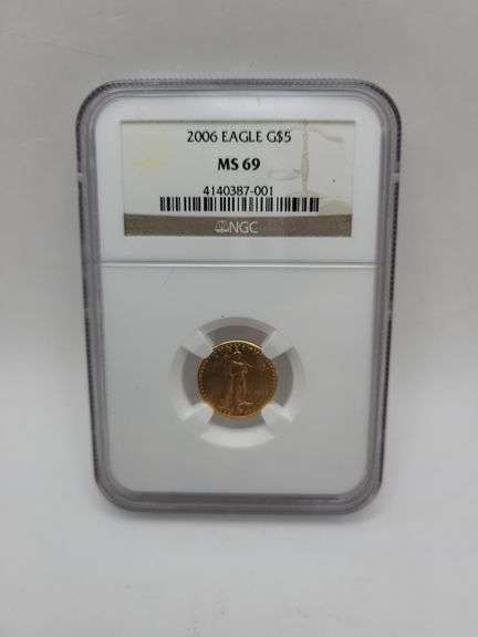 2006 Eagle G$5 MS69 gold coin image