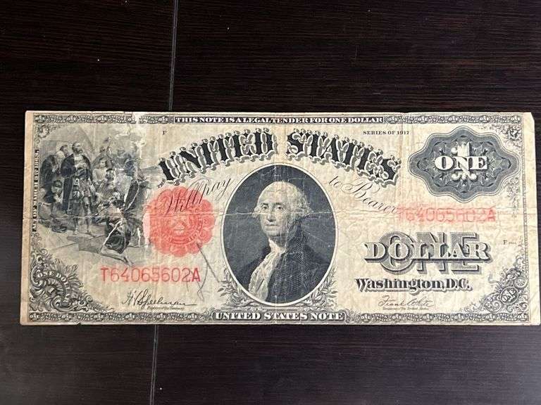 1917 One Dollar Note image