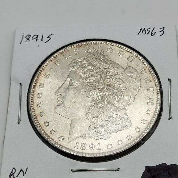 1891S MS63 Morgan silver dollar image