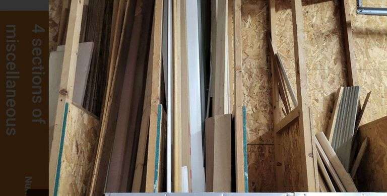 4 sections of miscellaneous lumber