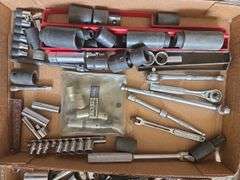 Flat w/ Sockets/ Ratchets/ Extenders/ Etc