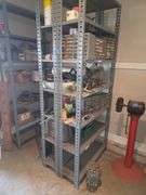 All Contents on Shelfs Bolt Bins, Plastic Owls, Battery Chargers ETC