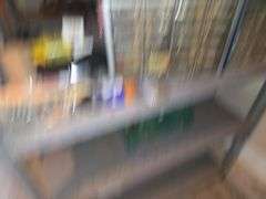 All Contents on Shelfs Bolt Bins, Plastic Owls, Battery Chargers ETC