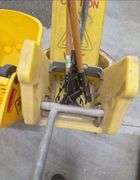 Commercial Mop Bucket with Wringer and Assorted Mop Handles