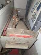 Contents on Top Side of Shelf Taps & Dies, Chisels, Drill Bits, Small Motors Etc