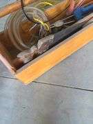 Tool Carrier w/ Chaulk Gune, Saws, Etc