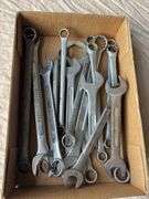 Box of various wrenches