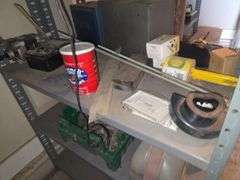 All Contents on Shelfs Bolt Bins, Plastic Owls, Battery Chargers ETC