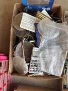 Garage lot. Various tools, calipers, nuts and bolts etc