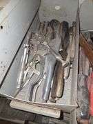 All Contents on Bottom Side of Shelf Hand Planers, Wrenches, Ratchets, Hand Tools, Terminals, Etc
