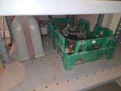 All Contents on Shelfs Bolt Bins, Plastic Owls, Battery Chargers ETC